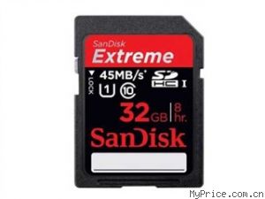 SanDisk Extreme SDHC UHS-1 45M/s Class10(32GB)