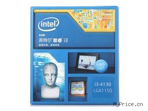 Intel ˫i3-4130 Haswellȫ¼ܹװCPU LGA1150/3.4GHz/3M/54W/22ף