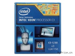 Intel ǿĺE3-1230V3 װCPU LGA1150/3.30GHz/8M/80W/22ף