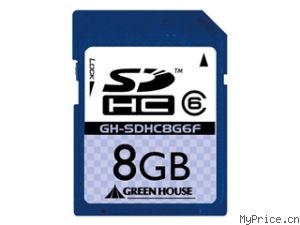 GREEN HOUSE SDHC class6 G6F(8GB)