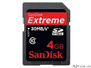 SanDisk Extreme SDHC class10 (4GB)