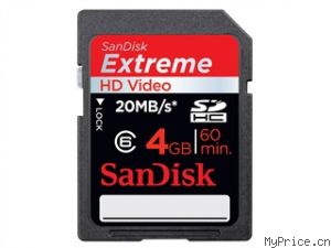 SanDisk Extreme HD Video SDHC (4GB)