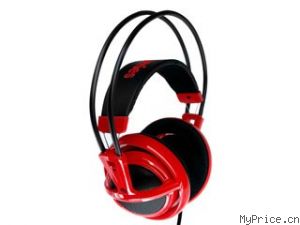Steel Series Full-Size Headset Red