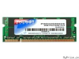 PATRiOT 2GBPC2-6400/DDR2 800/200Pin(PSD22G8002S)