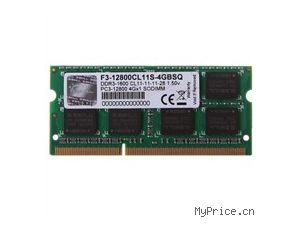 ֥ DDR3 1600 4GʼǱڴ(F3-12800CL11S-4GBSQ)