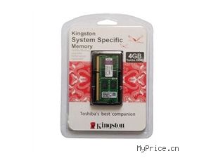 ʿ ʿ(Kingston)ϵͳָ DDR3 1600 4GB ֥(TOSHIBA)ʼǱרڴ(KTT-S3CS/4GFR)