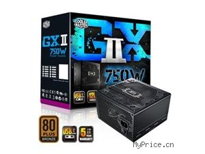  750W GXII750 Դ80PLUSͭ/ֱ֧/ػ繦/5ʱ