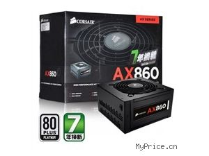  860W AX860 ģԴ80PLUS׽/ȫģ/14cm/ʽPFC