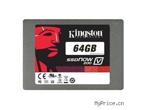 ʿ Kingston)V200ϵ SATA3.0 64G SSD̬Ӳ̣SV200S37A/64G